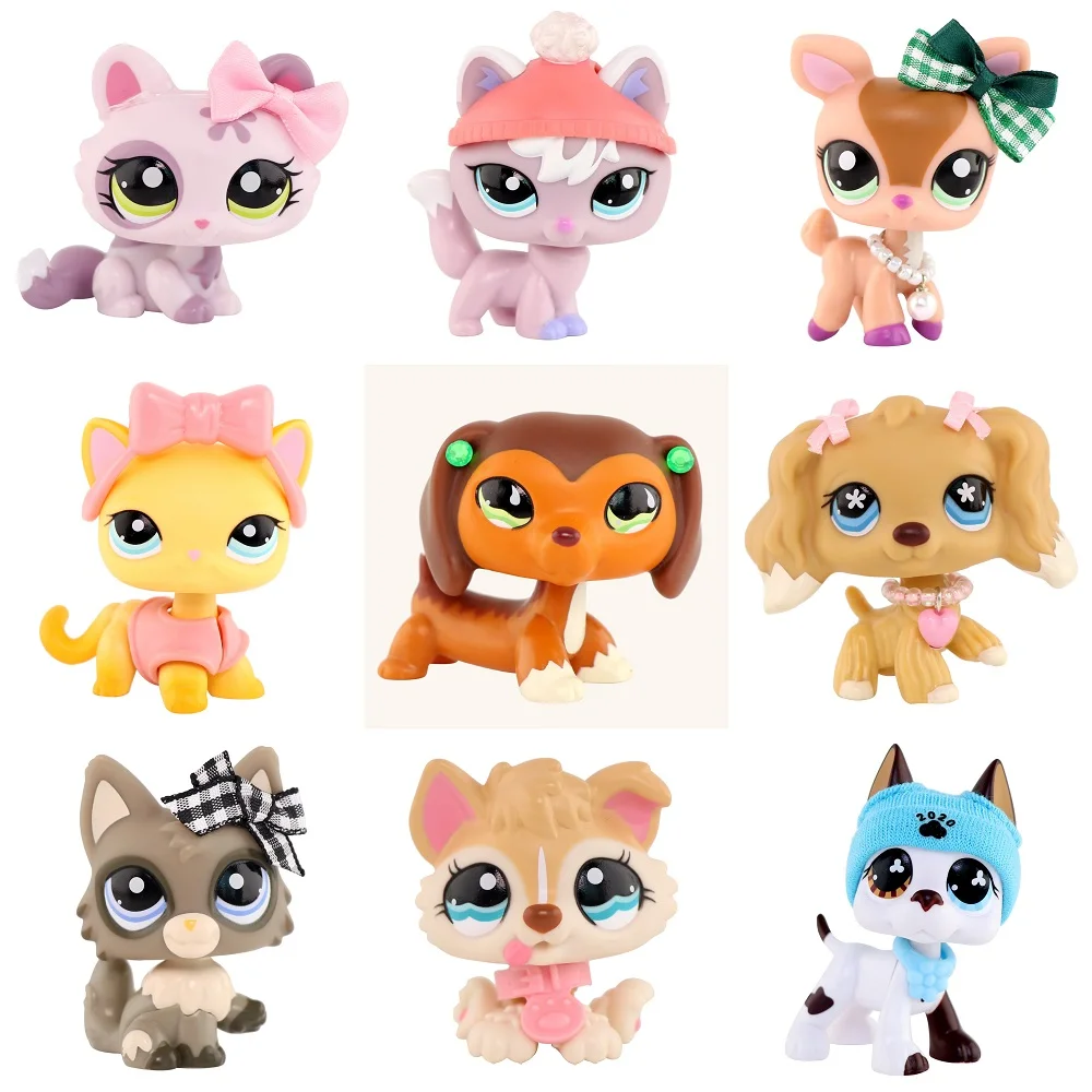 Lovely Toys More Choices Shorthair Cat Dachshund Dog Wolf Fox Collie Dog with Cute Accessories Best 1005008667688047