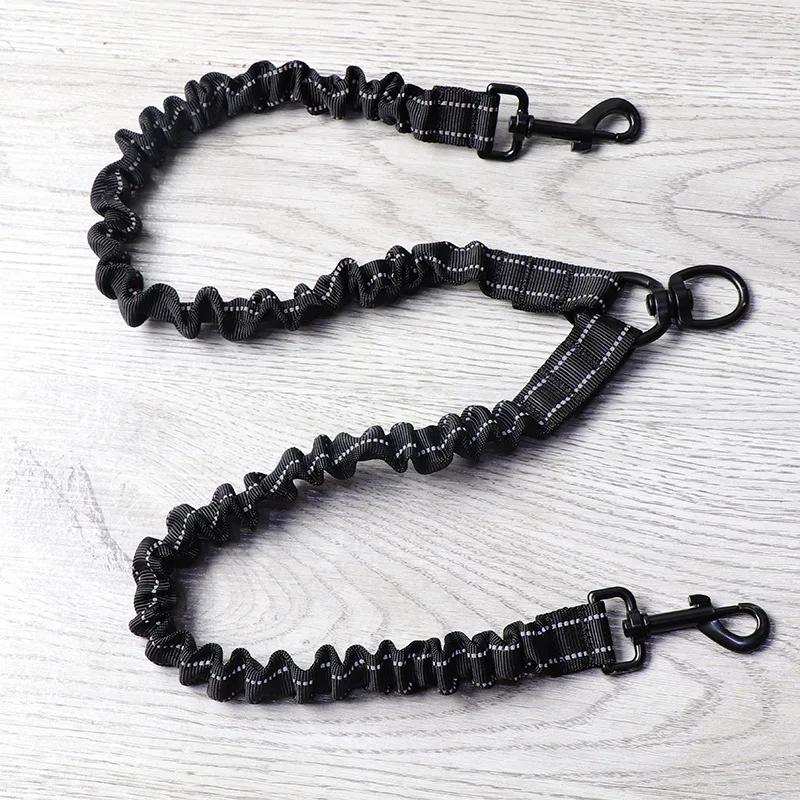 OUWO Walking Dog Leash for Two Dogs 360 Swivel No Tangle Shock Absorbing Bungee Dual Double Dog 1005008669486811