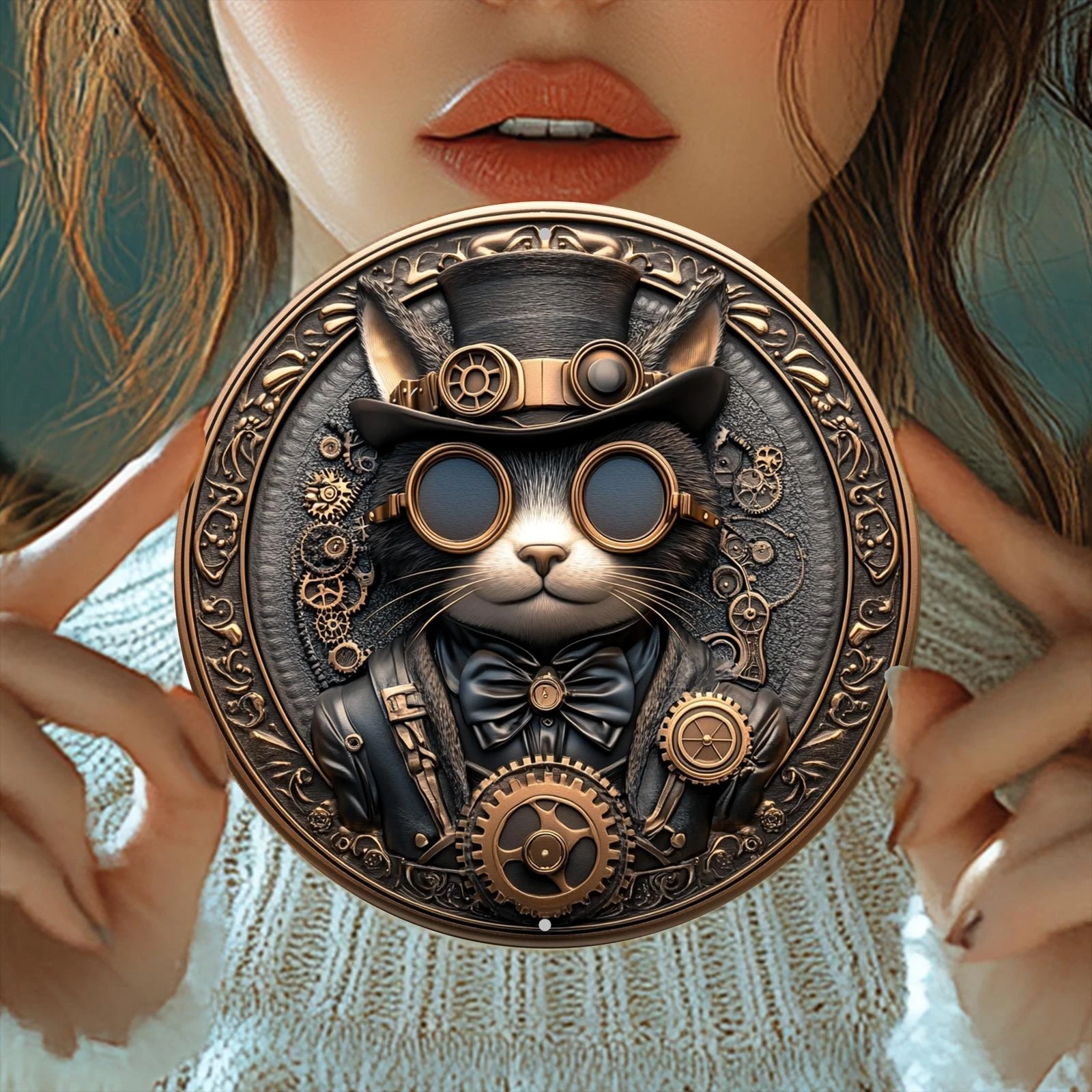 8in 2D Wooden Disc Cat and Dog Animal Front Door Hanging Decorated Protection Plaque on the Home 1005008670912335
