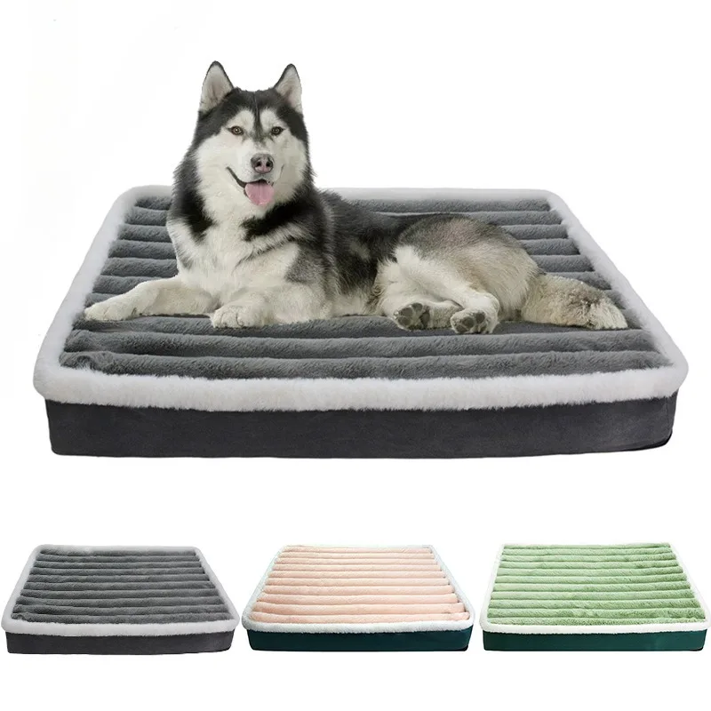 Dog Soft Bed Calming Cat Beds Pet Mattress with Removable Washable Cover Memory Foam Mat Dogs Crate 1005008671297769