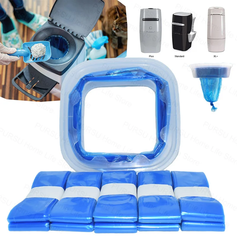 1/2/4/6Pcs Cat Litter Refills Bag Compatible with Litter Genie Standard, Plus 1005008672362346