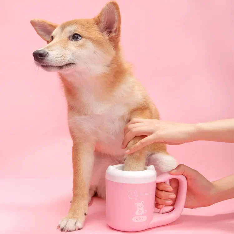 Portable Dog Foot Cleaner Cup Pet Paw Cleaner Dog Paw Washer for Dogs Cats Grooming 1005008675150815