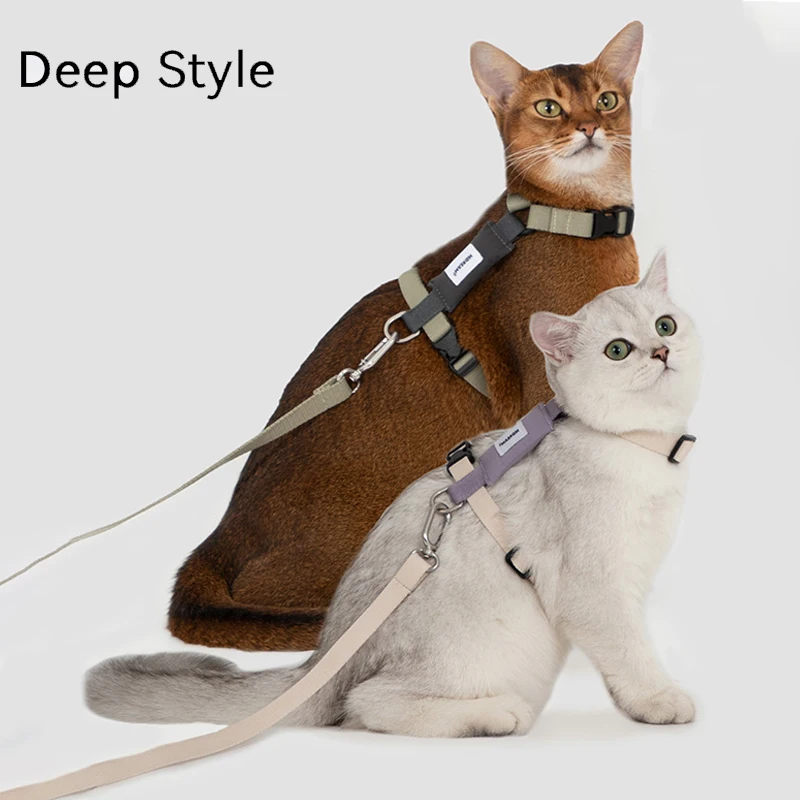 Cat Harness Leash Set Traction Rope Kitten Chest Strap Pet Outdoor Supplies for Pet Breathable 1005008675814690