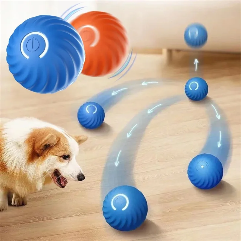 Smart Dog Toy Ball Electronic Interactive Pet Toy Moving Ball USB Automatic Moving Bouncing 1005008680520050