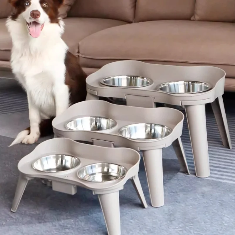 Stainless Steel Pet Bowl Dual Use Food and Water Dish for Dogs Cats Dog with Cat Features Supplies 1005008681978061