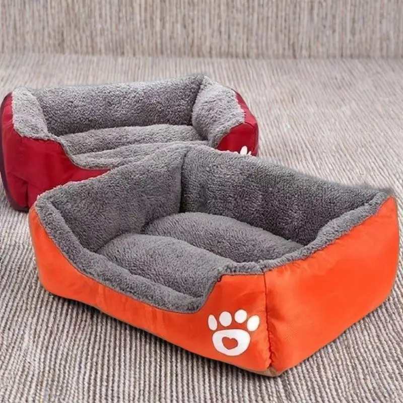 Large Pet House Dog Bed Cat Mat Long Plush Deep Sleeping Warm Soft Small Dog Cushion Calm Beds 1005008682762577