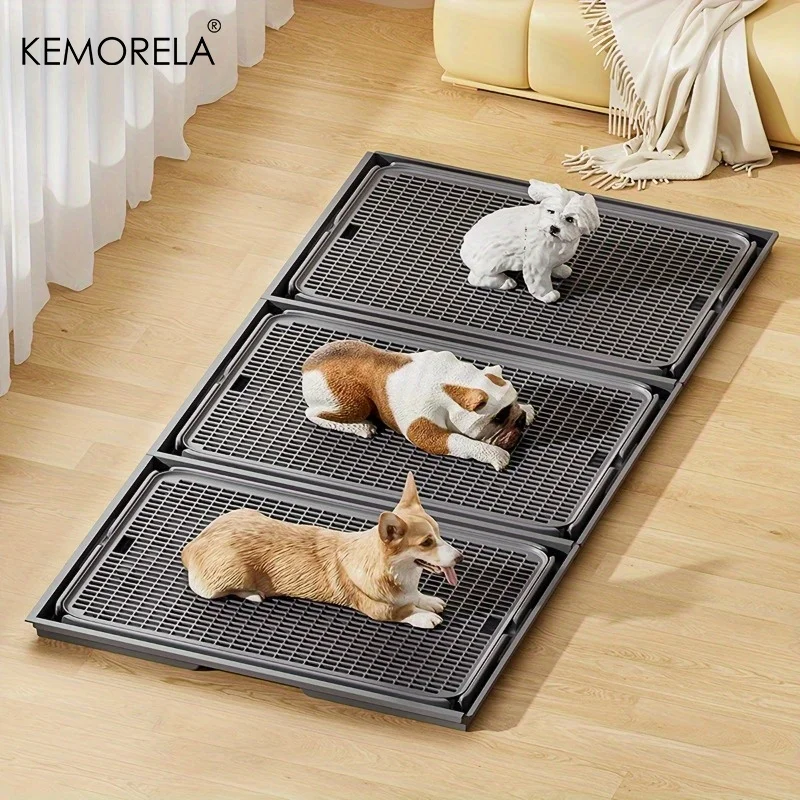 KEMORELA 2-In-1 Dog Potty Tray and Cat Litter Mat Non-Slip Waterproof Soft Paw-Friendly Grid 1005008685448145
