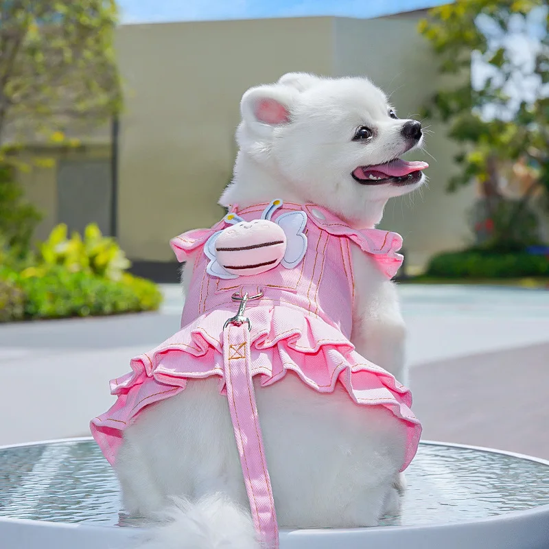 Dog Harness with Leash Breathable Vest Chest Collars Rope Small Dogs Adjustable Outdoor Walking 1005008687881927