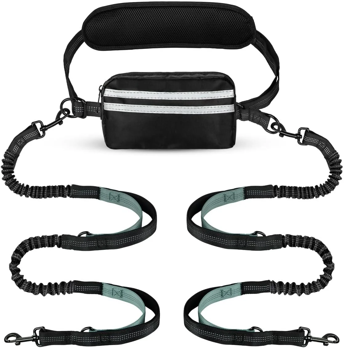 Hands Free Dog Leash with Pouch, Double Leash for Two Dogs 1005008694159765