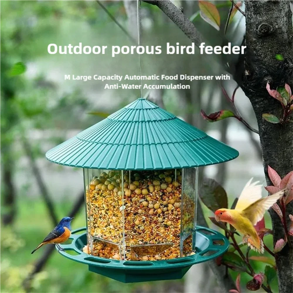 Bird Feeder Automatic Foot Feeding Tool Outdoor Hanging Nut Feeding Multiple Hole 1005008698115403