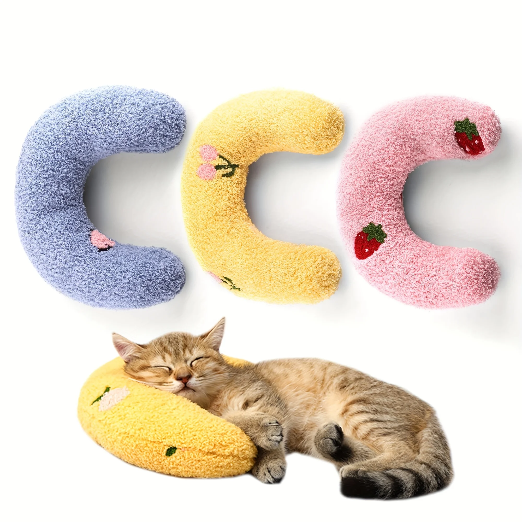 Soft Pillow for Cat, Ultra Soft Fluffy Pet Calming Toy, Cuddle Sleeping Pillow for Cat (1pcs) 1005008704696142