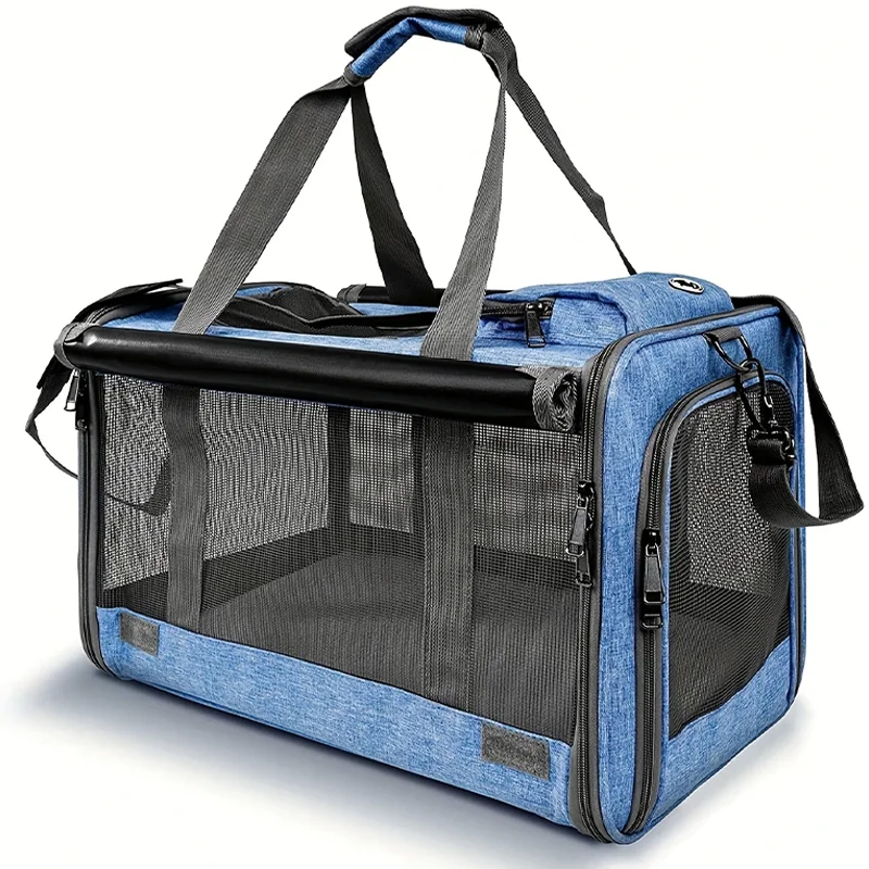 Large Cat Bags Portable Dog Carrier Bag Mesh Breathable Folding Handbag Airline Approved Travel (1pc) 1005008706088855