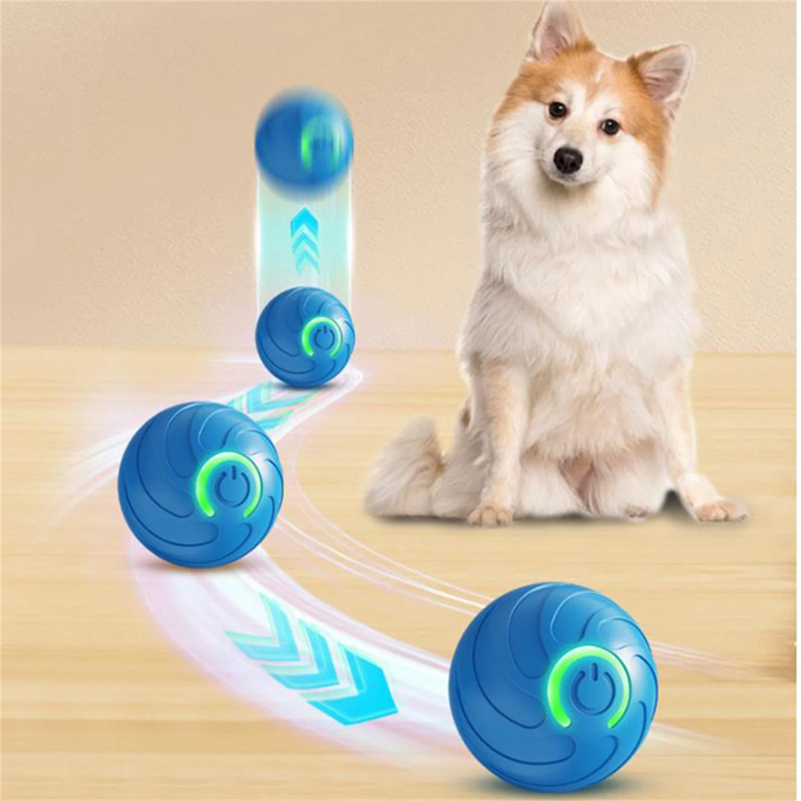 Automatic Rolling Ball Dog Toy Electric Interactive Smart Pet Interaction LED Rechargeable 1005008709723652