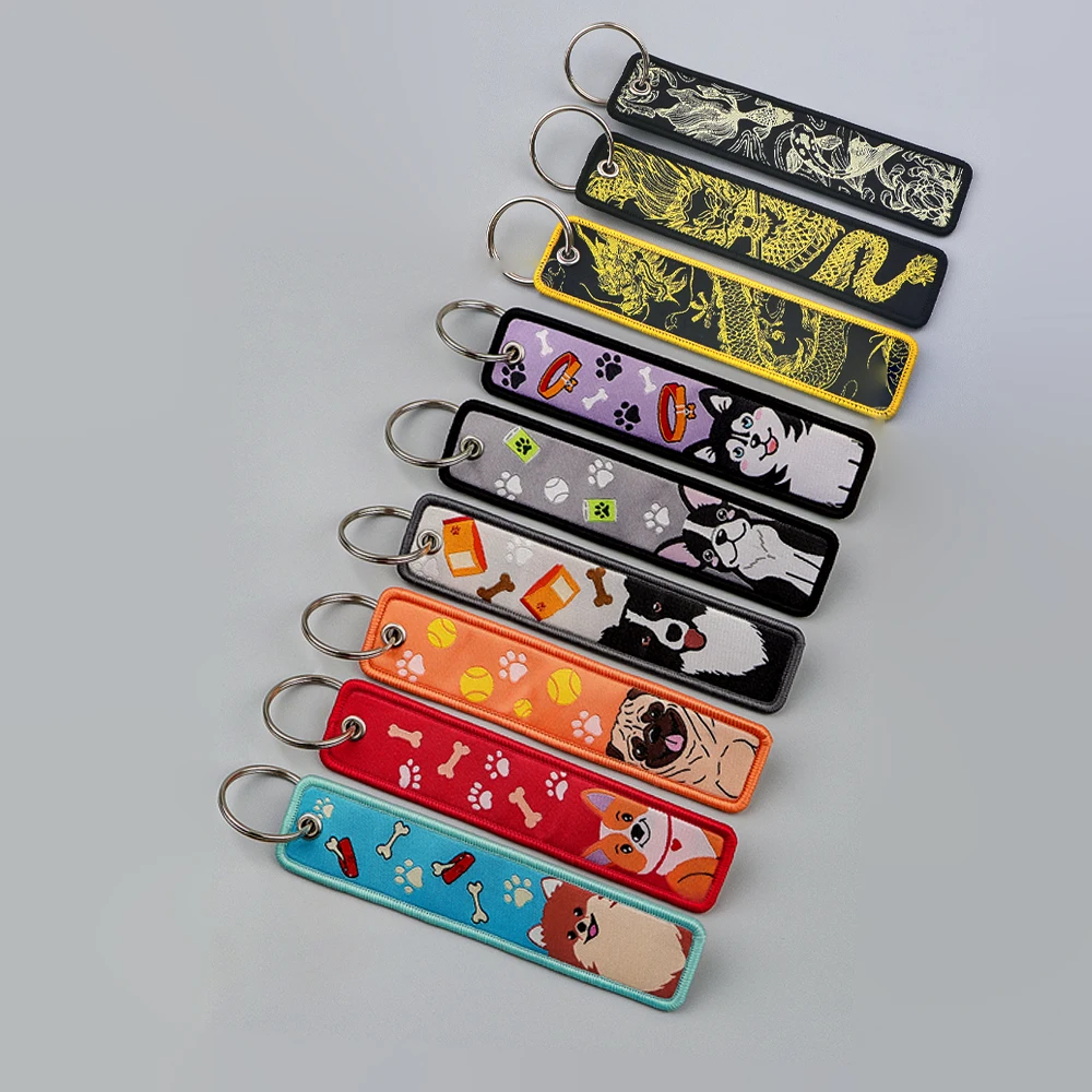 Cute Pet Dog Key Tag Keychains for Driver Key Chain New Weaving Mark Car Keyring Trinket 1005008722845971
