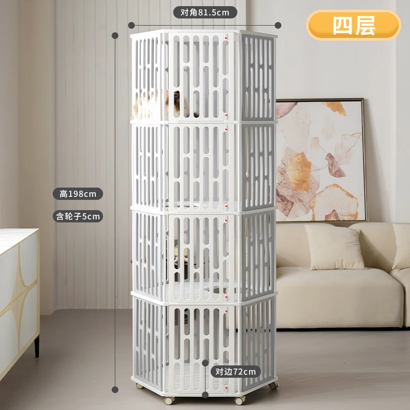 Cat Cage Villa Free Space Indoor Double Layer Three Layer Four Layer Cat House 1005008723998031