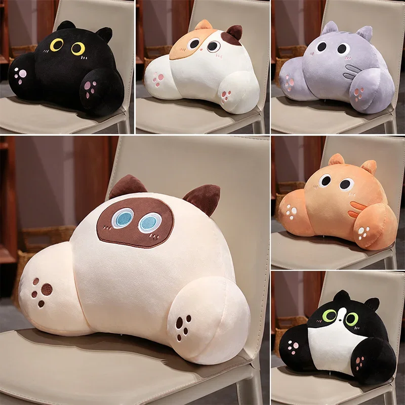 Thickened Cat Back Cushion Siamese Calico Cat Sofa Bed Chair Lumbar Support Cushion Comfortable 1005008731201575