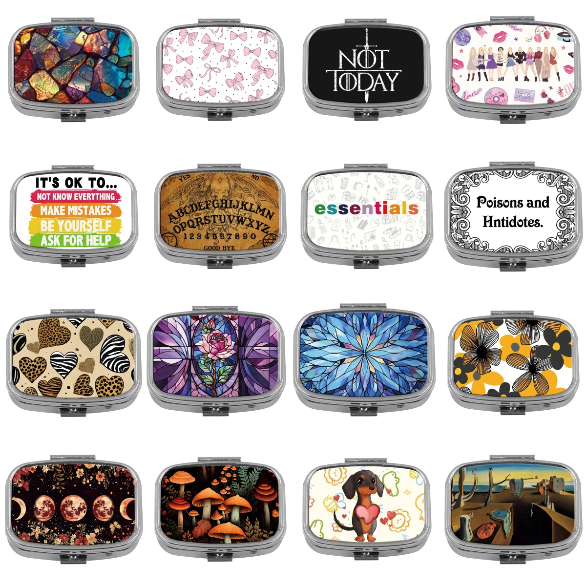 Cute Dog Mini Pill Box 2-Compartment Medicine Pill Organizer Cartoon Household Portable Medicine 1005008733437153
