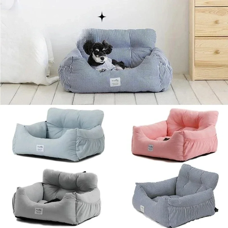 Pet Dog Portable Car Seat Central Control Nonslip Carriers Safe Armrest Box Booster Kennel Bed 1005008740227981