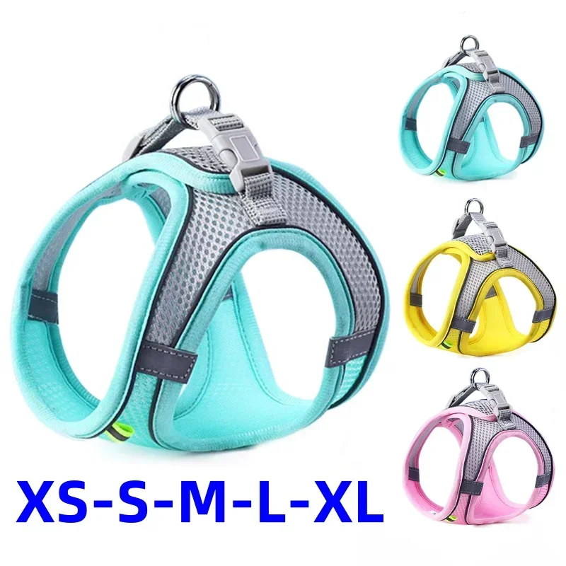 Cat Harness Adjustable Pet Harnesses Reflective Leashes Set Pet Harness for Cats Small Dogs Pug 1005008742571186