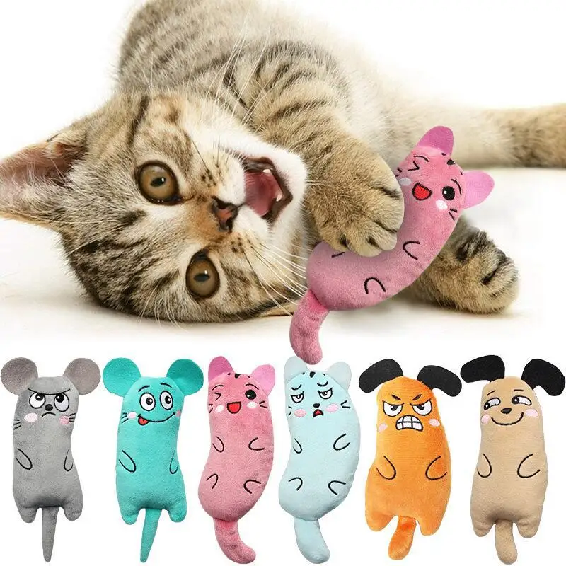 Cute Cat Toys Funny Interactive Plush Mini Teeth Grinding Catnip Toys Kitten Chewing 1005008743736374
