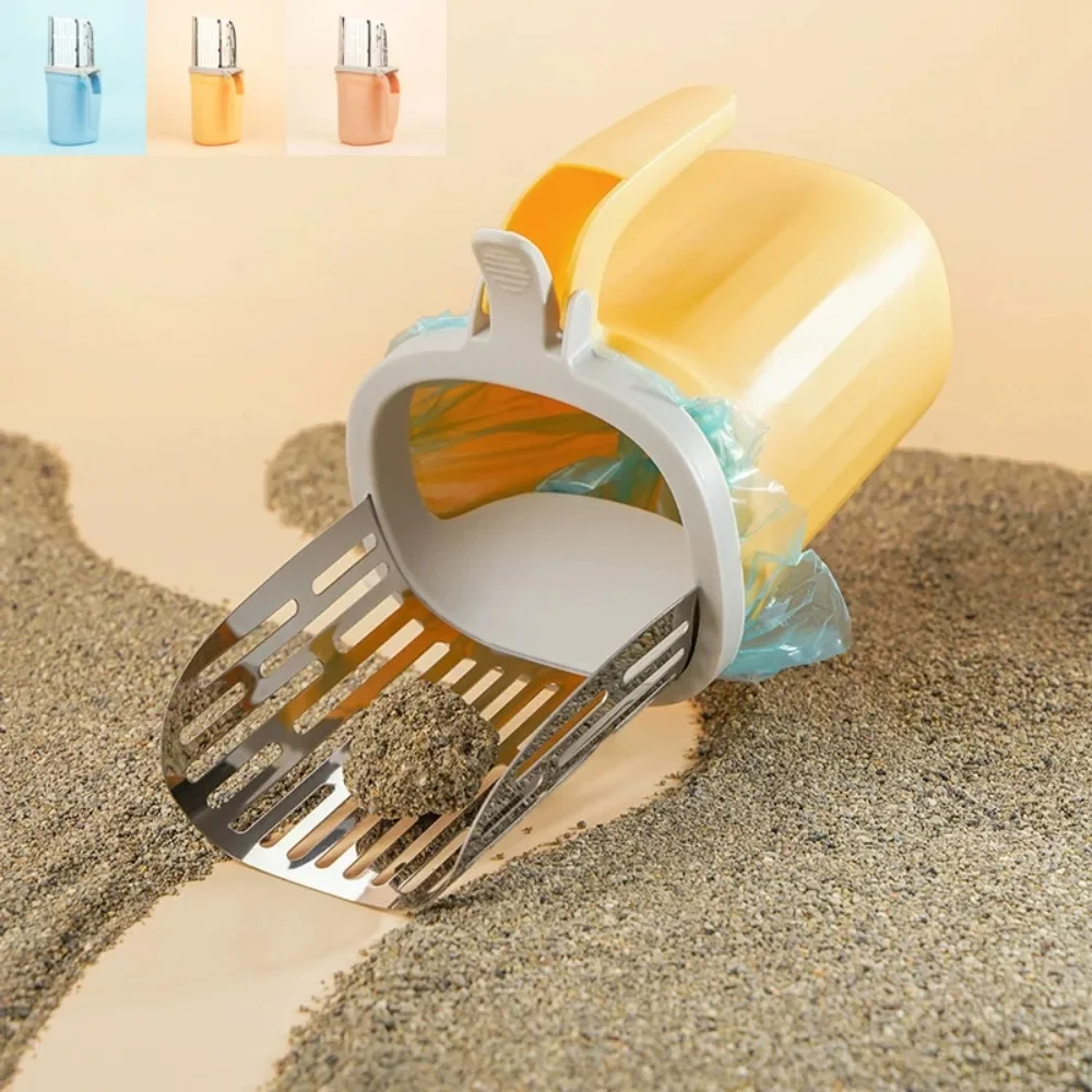 New Cat Litter Shovel Scoop with Refill Bag for Pet Filter Clean Toilet Garbage Picker Cat Supplies 1005008746802640