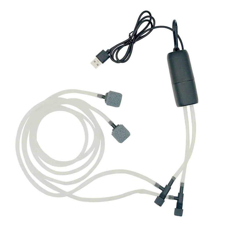 Aquarium USB Oxygen Air Pump Fish Tank Portable Dual-Hole Silent Air Compressor Aerator Mini 1005008754047774