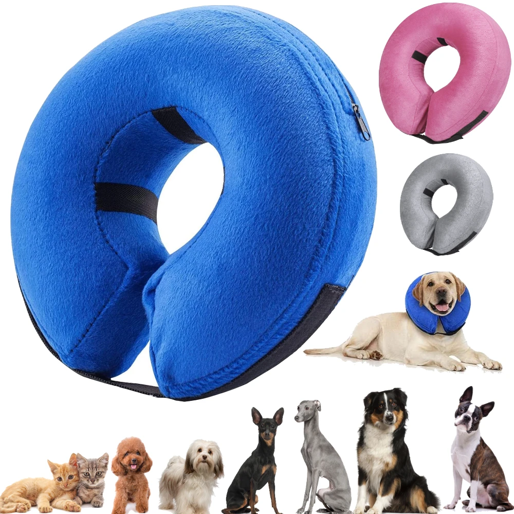 Dog Collar After Surgery Protective Inflatable Soft Blow Up for Pet Recovery Small Medium Large 1005008754183259