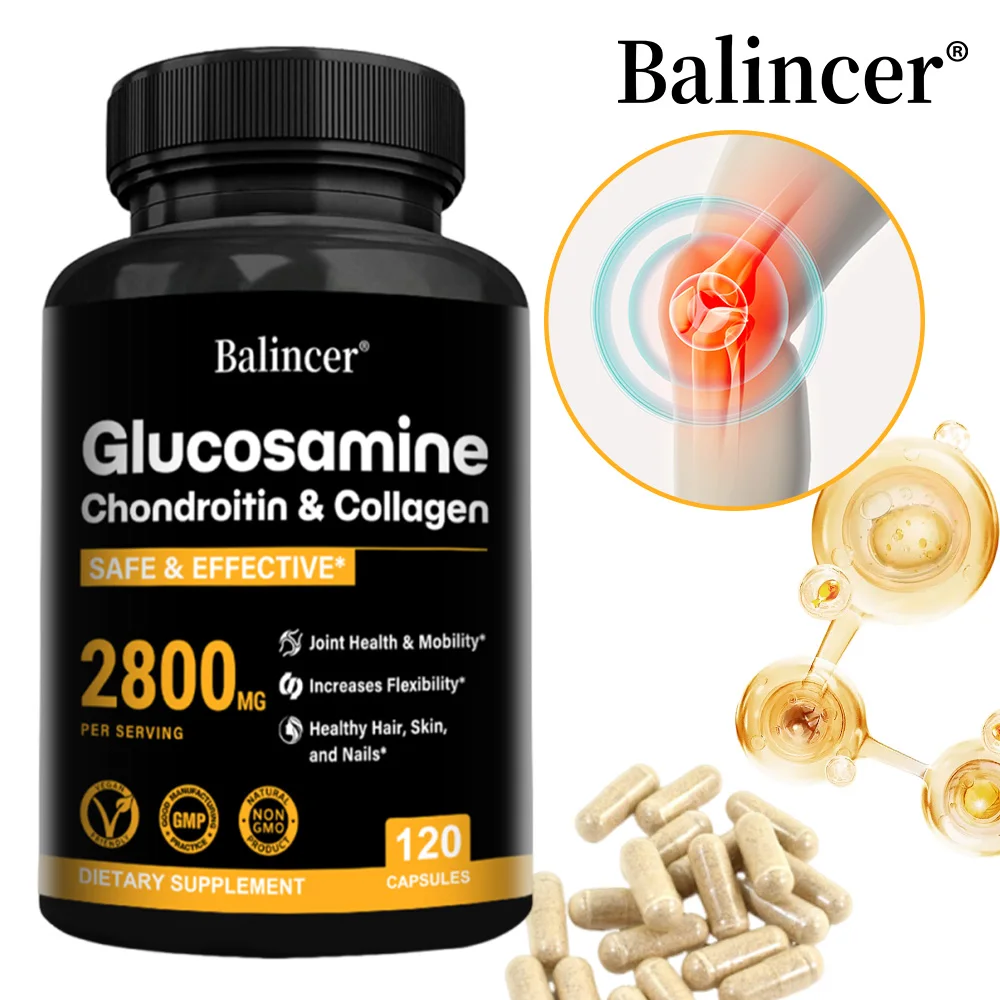 Glucosamine Chondroitin MSM, Support Bone Health and Relieve Joint Discomfort, Increases Flexibility 1005008760427965