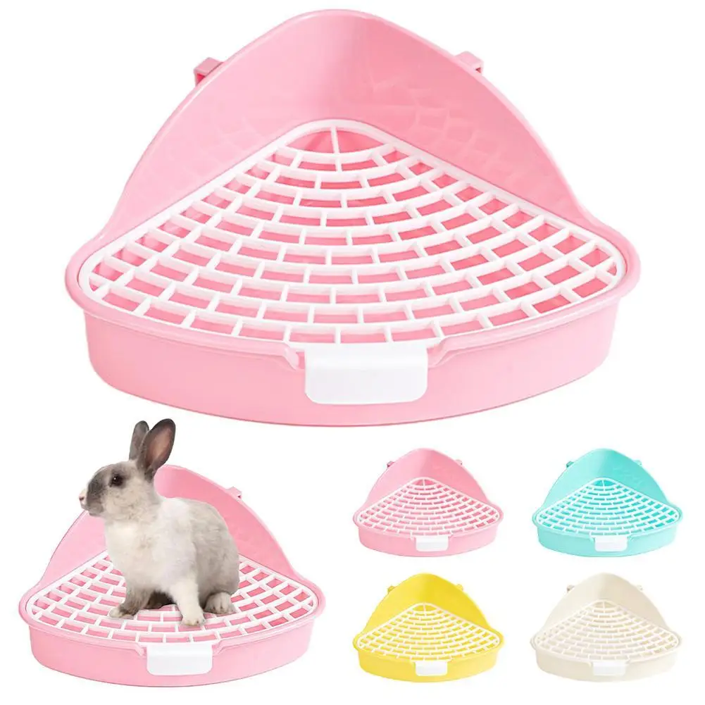 Rabbit Litter Tray Toilet Animal Potty Trainer Bunnies Corner Toilet Box for Ferret Hamster Dragon 1005008776840424