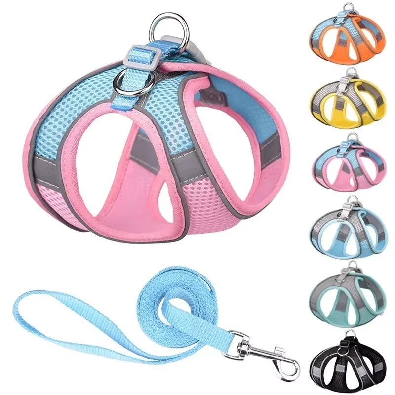 Dog Harness Leash Set for Small Dogs Adjustable Puppy Cat Harness Vest French Bulldog Chihuahua Pug 1005008777076536