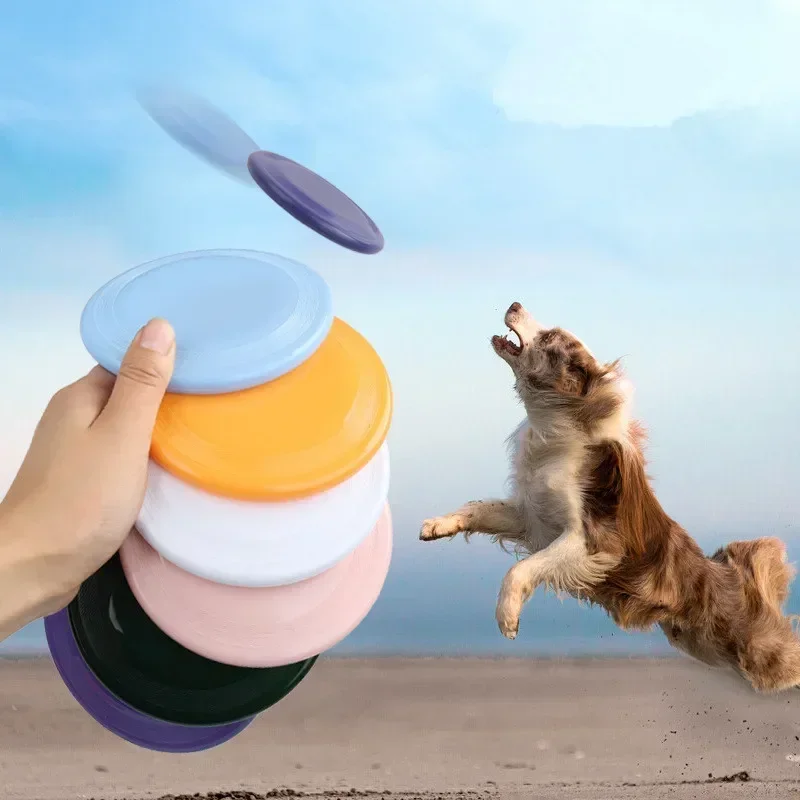 Flying Disk Toy for Pet Dog, Silicone Material, Anti-Chew, Puppy Interactive Training, Supplies, 1Pc 1005008784005087