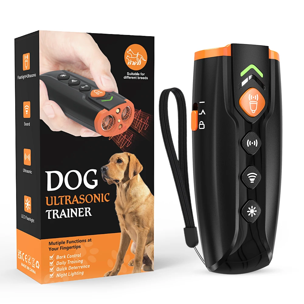 Dog Barking Control Training Device Stops Bark and Bad Behavior Long-Range Ultrasonic Training 1005008785102356