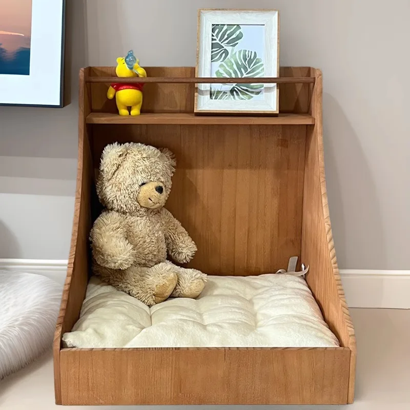 Solid Wood Dog House Cat Bed Small Dog Resting Sleeping Place Comfortable Soft Dog Bed Habitats Cat 1005008788485070