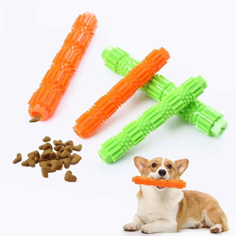 New Dog Teether Training Pet Dog Chew Toy for Aggressive Chewers Treat Dispensing Rubber Teeth 1005008789634860