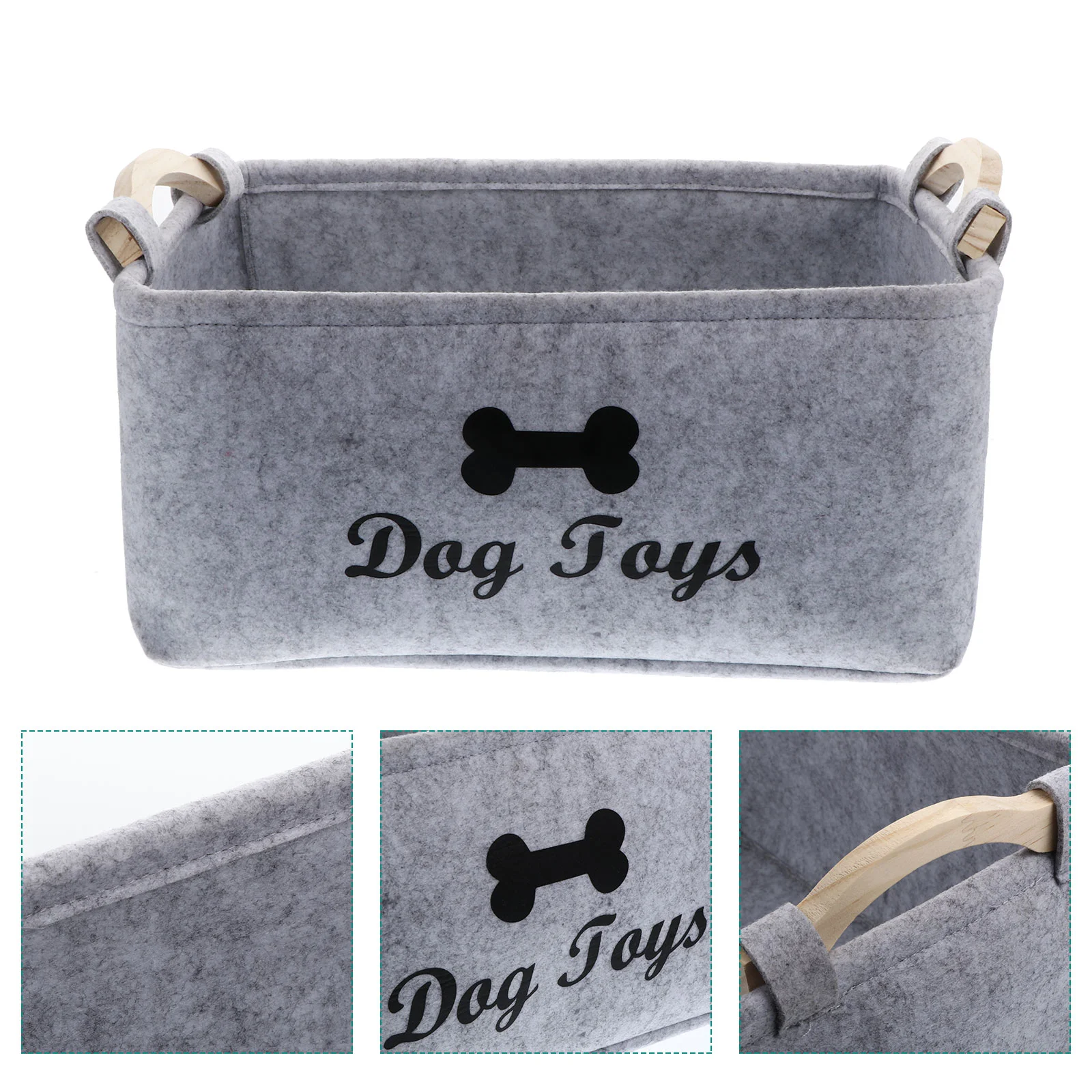Dog Toy Basket Pet Storage Box Bin Organizer Toys Felt Cat Accessory Container Bins Baskets 1005008791007222