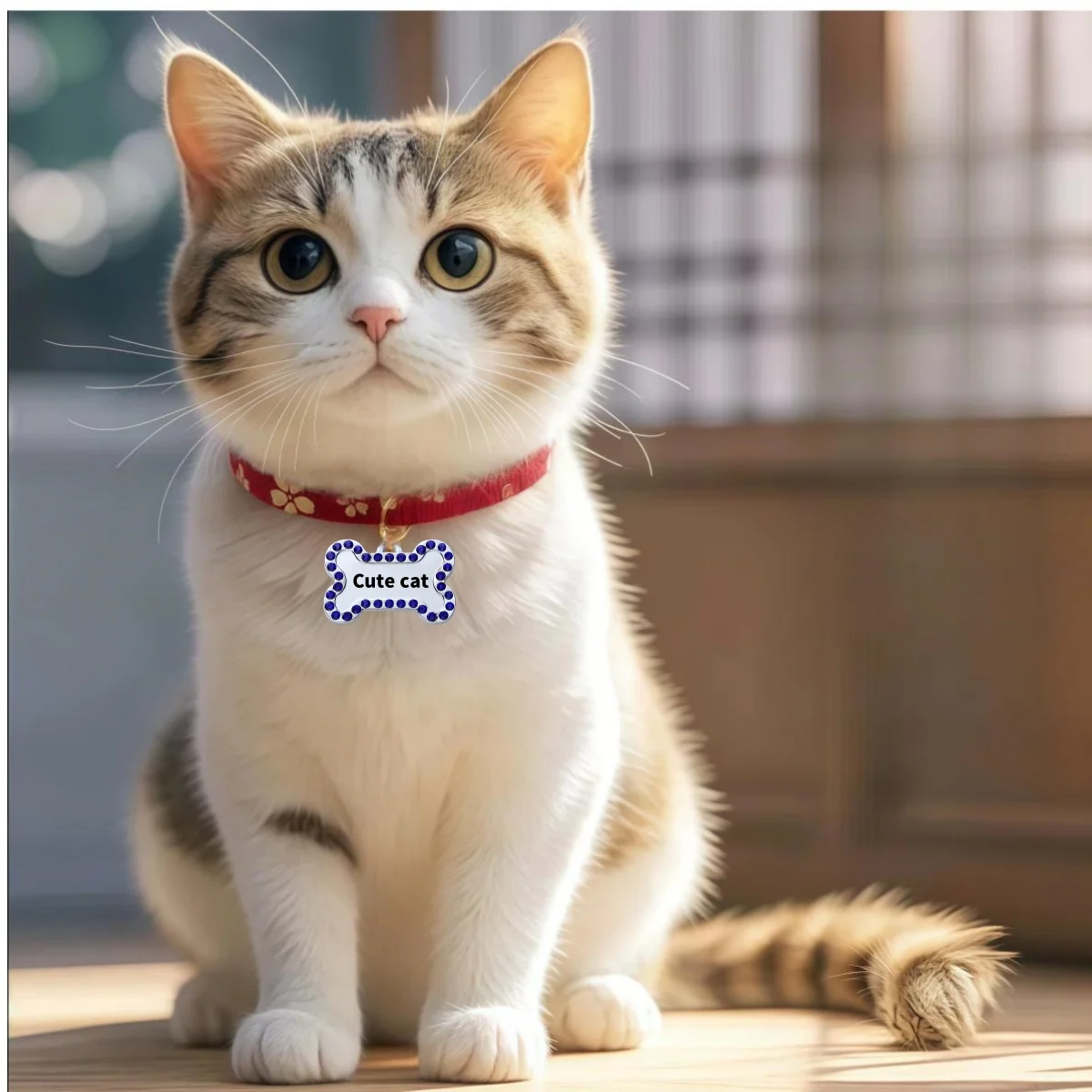 VIP Customizable Engraved Pets ID for Dog Cat Bronze Nameplate Tags Personalized Number Dogs Collar 1005008791417481