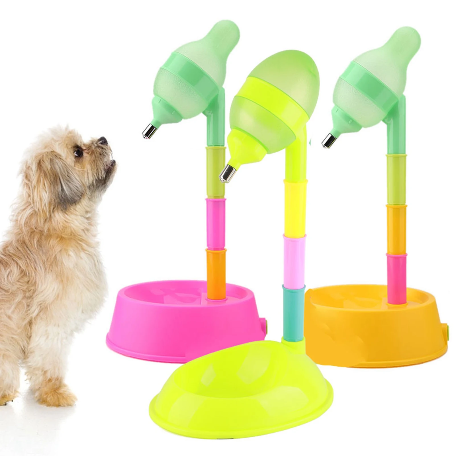 Dog Standing Water Dispenser Pet Cat Cat Bowl Adjustable 1005008793422067