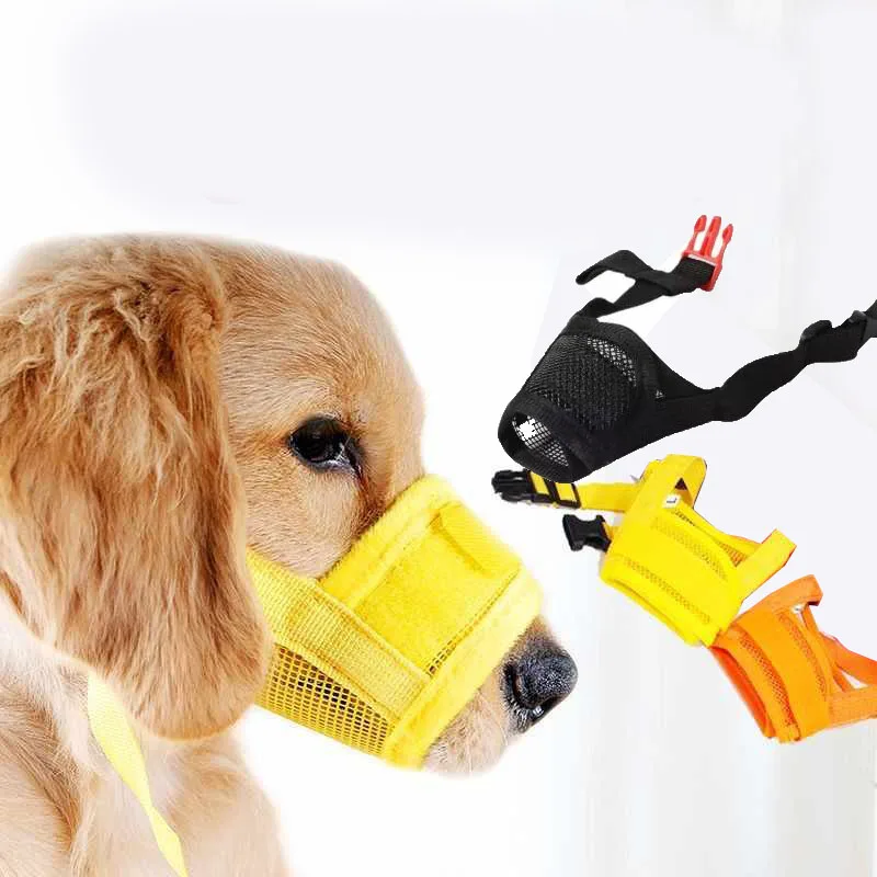 Anti Barking Dog Muzzle for Dogs Adjustable Mesh Breathable Pet Mouth Muzzles Small Medium Large 1005008795132667
