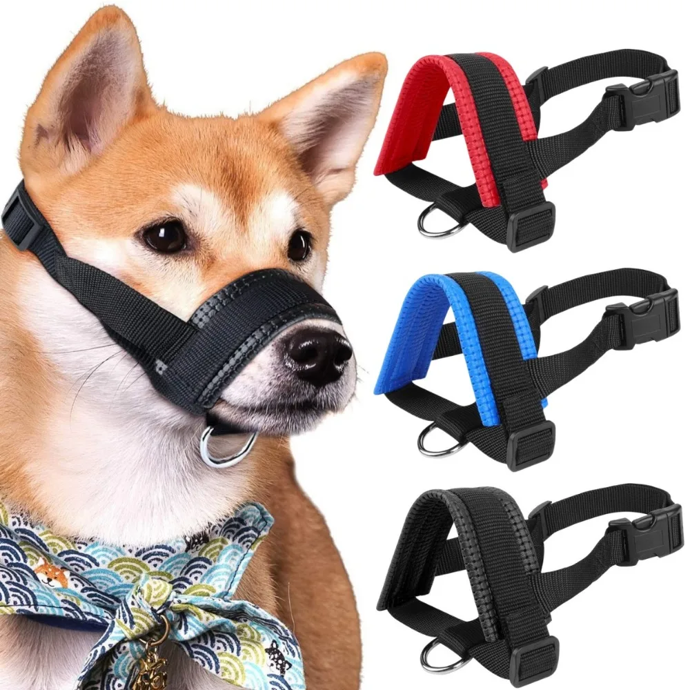 Adjustable Dog Muzzle Prevent Biting and Barking Safety Breathable Pet Accidental 1005008795212785