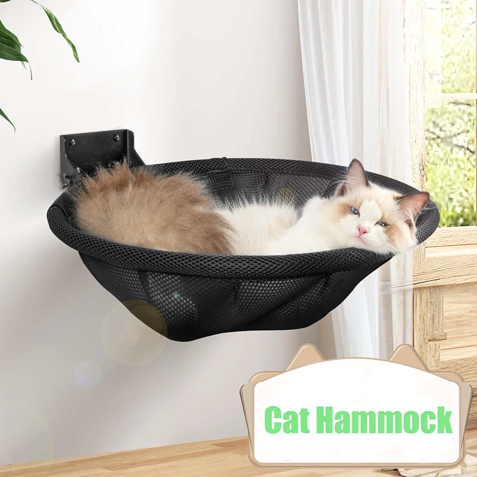 Cat Hammock Bed Wall Mounted Foldable Stable 42cm Cat Beds Breathable Cats Wall Shelf for Sleeping 1005008797175880