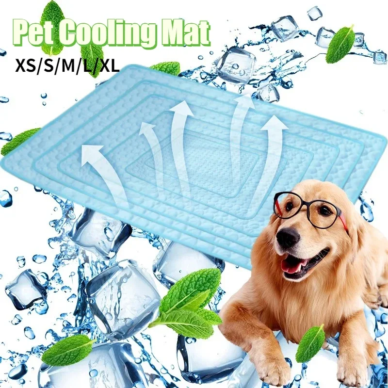 Dog Cooling Summer Pad Mat for Dogs Cat Blanket Sofa Breathable Pet Dog Bed Summer Puppy Pet Mat 1005008797810153