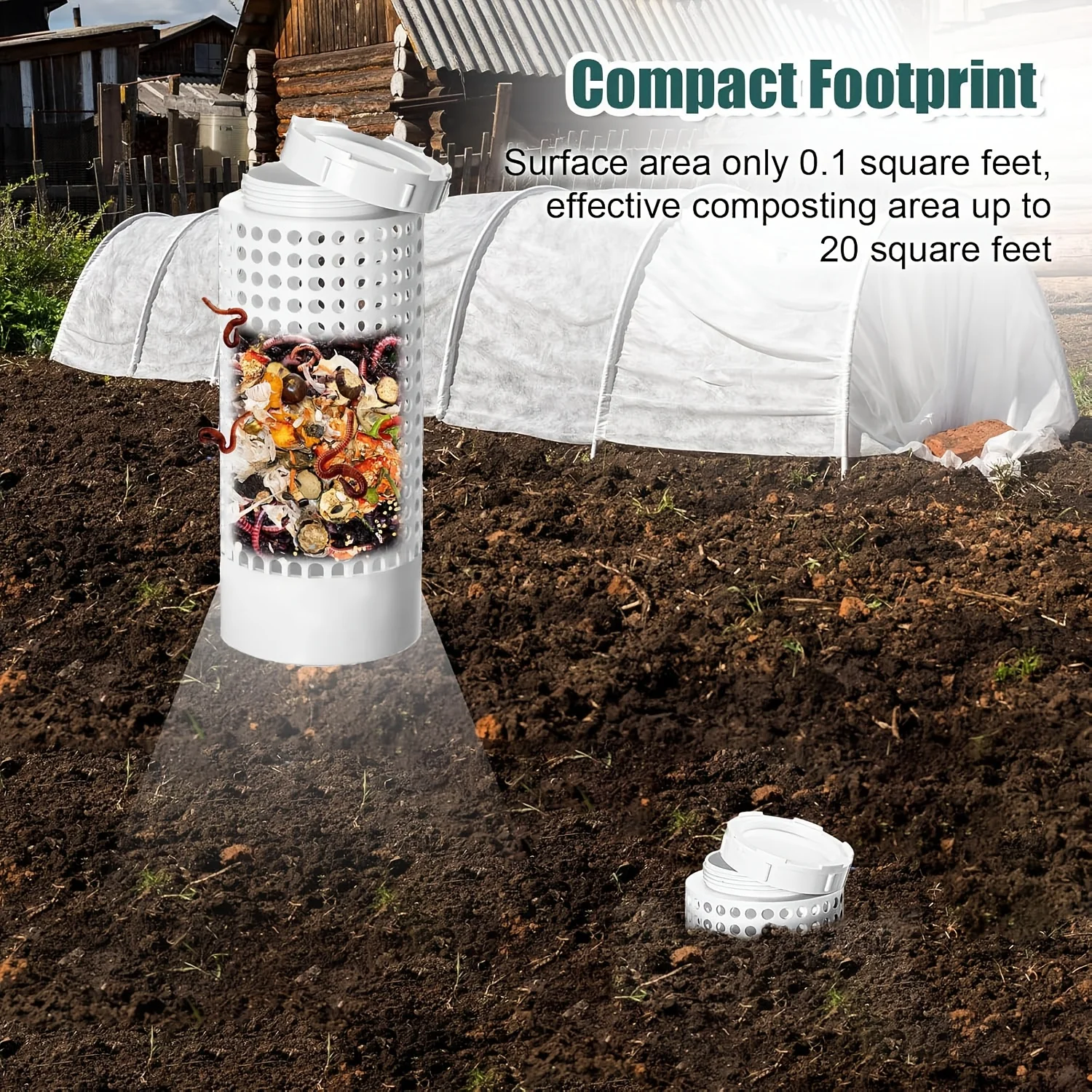 Compost Bin Outdoor Inground Worm Farm Kit for Raised Garden Beds at Home Farm Compost 1005008804149876