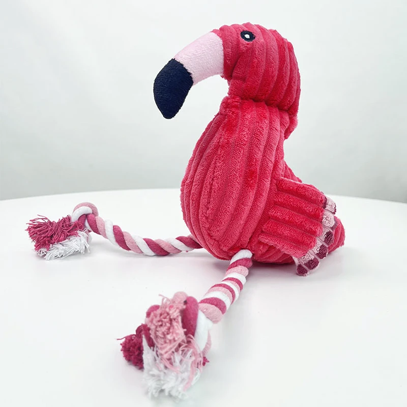 Animal Shape Squeaky Toys Plush Dog Toy Cute Bite Resistant Corduroy for Small Large Dogs Puppy (1PC) 1005008810004949