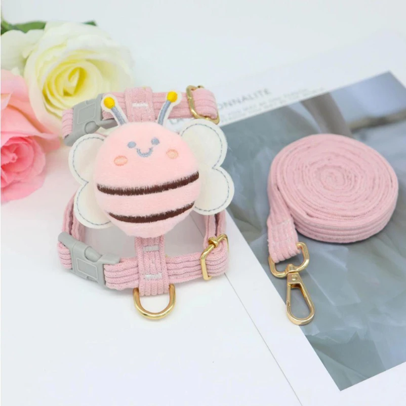 New Cat Harness Leash Set for Small Dogs Adjustable Puppy Harness Vest French Bulldog Chihuahua Pug 1005008813250954