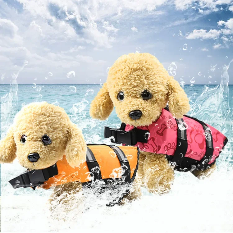 Dog Life Jacket Vest Saver Safety Swimsuit Preserver with Reflective Stripes/Adjustable Belt for Dog 1005008814278861