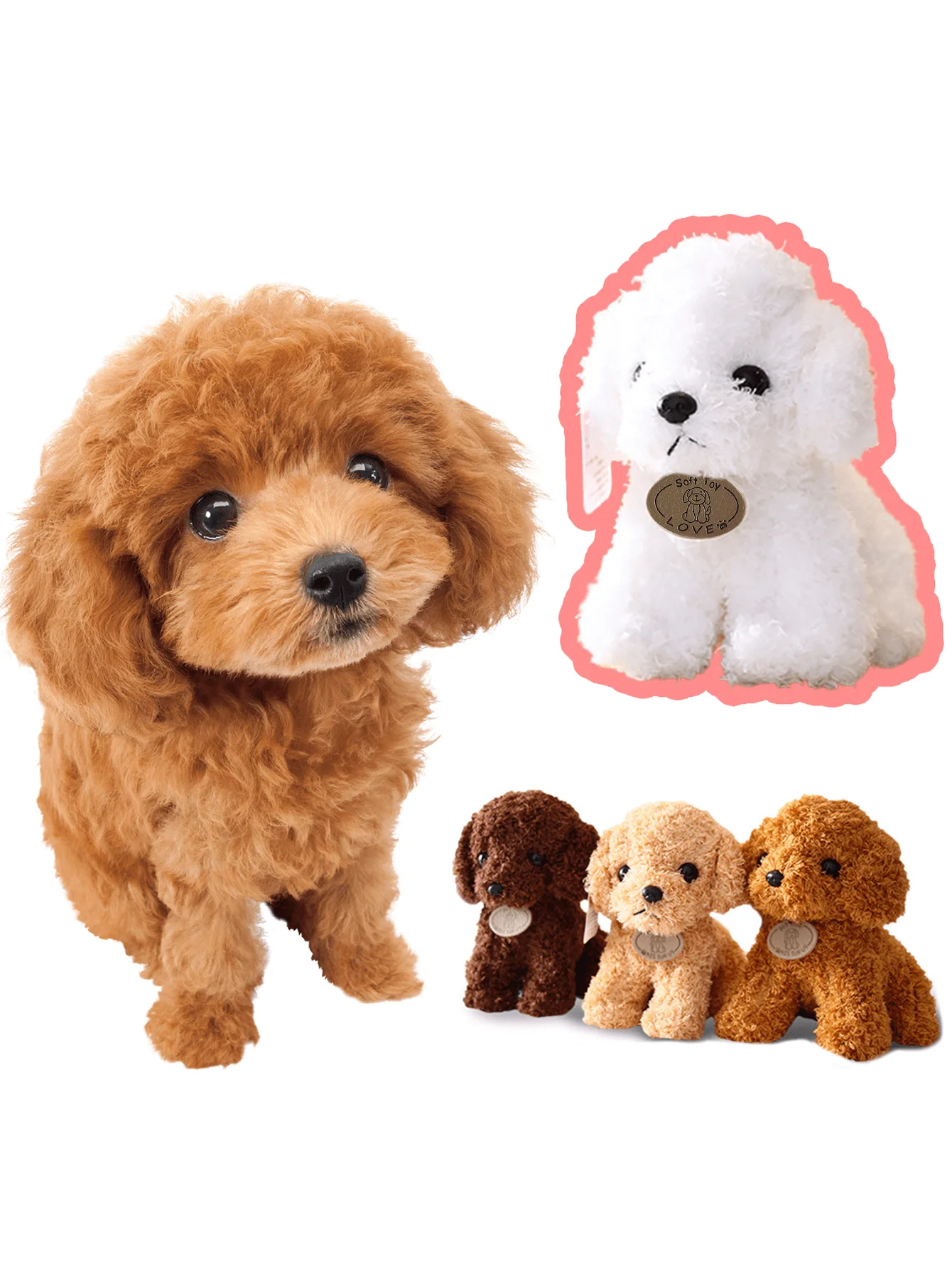 Teddy Dog Plush Toy for Pet Interactive Chew-Resistant Puppy Teething Boredom Relief Soft Stuffed 1005008820017112