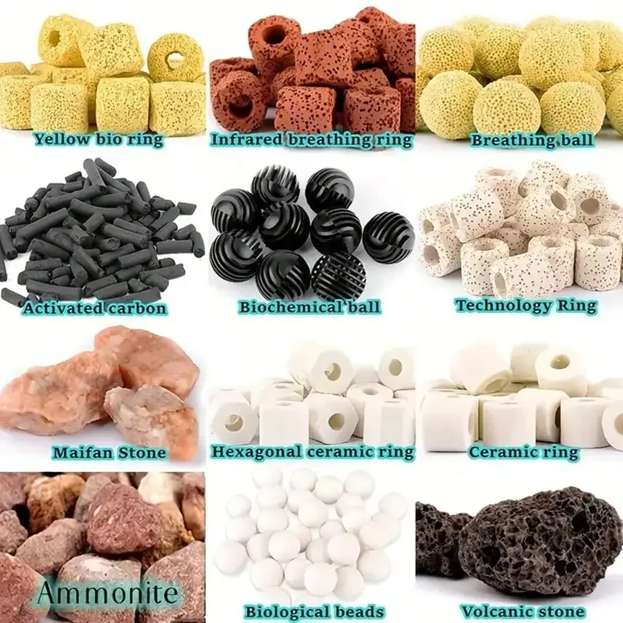 Premium Aquarium Filter Media in Mesh Bag with Ceramic Rings, Activated Carbon (420g) 1005008820478062