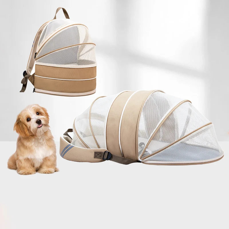 Breathable Expandable Pet Backpack for Cats & Dogs Convertible Carrier with Ventilation Hands-Free 1005008821426037