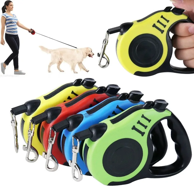 New Leash for Big Dog Retractable Leash 5 Meters Hands Free Small Dog Leash Double Strap for Dogs 1005008833005883