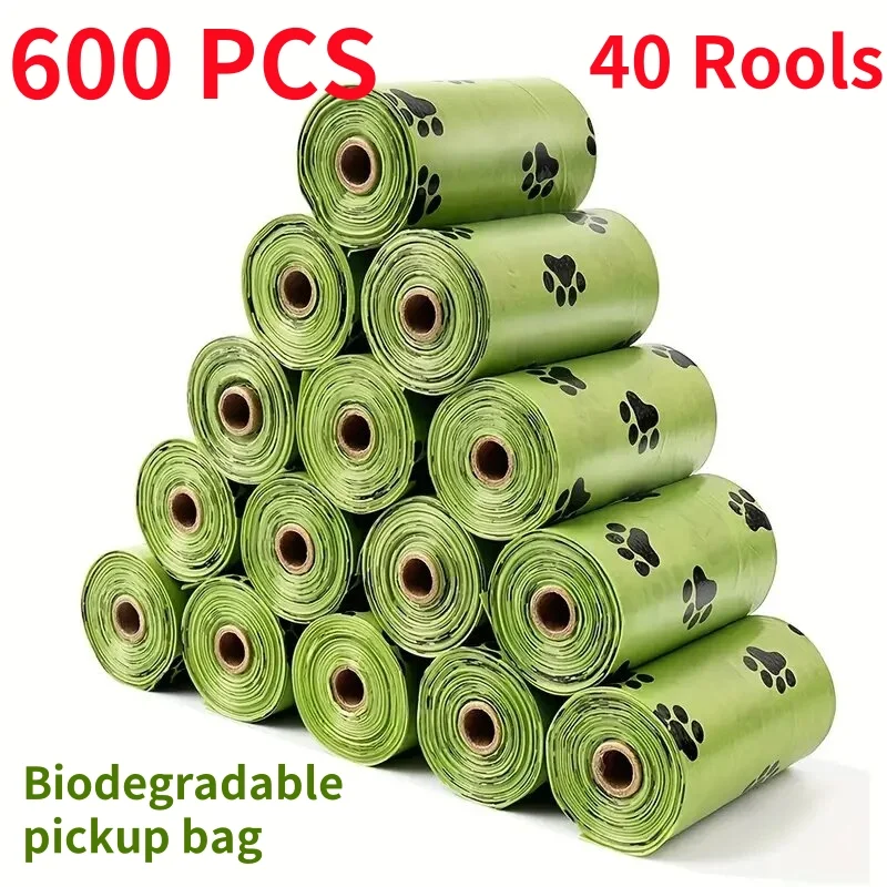 30/600 Pcs Dog Poop Bags for Dog Large Cat Waste Bags Doggie Outdoor Home Clean Refill Garbage Bag 1005008836898654